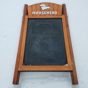 MOOSEHEAD Lager Chalk Board Double Sided Patio Lounge Vibes